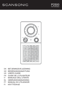 Mode d’emploi Scansonic P2500 Radio