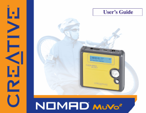 Manual Creative MuVo 2 Nomad Mp3 Player