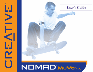 Handleiding Creative MuVo NX Nomad Mp3 speler