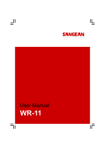 Manual Sangean WR-11 Radio