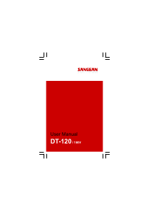 Manual de uso Sangean DT-120 Radio