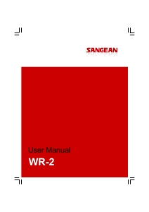 Manual Sangean WR-2 Radio