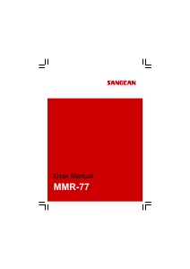 Manual de uso Sangean MMR-77 Radio