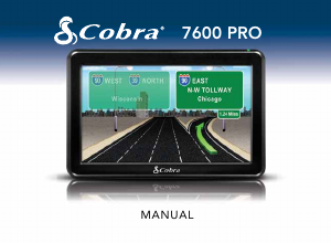 Manual Cobra 7600 Pro Car Navigation