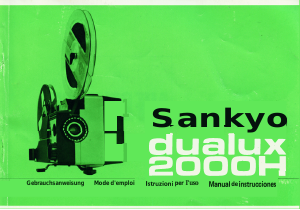 Mode d’emploi Sankyo Dualux 2000H Projecteur