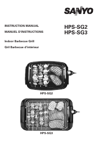 Manual Sanyo HPS-SG2 Table Grill