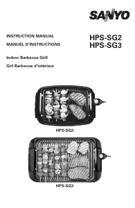 Mode d’emploi Sanyo HPS-SG3 Gril de table