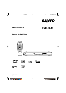 Mode d’emploi Sanyo DVD-SL33 Lecteur DVD