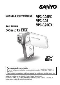 Mode d’emploi Sanyo VPC-CA9GX Xacti Caméscope