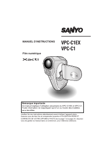 Mode d’emploi Sanyo VPC-C1EX Xacti Caméscope