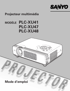 Mode d’emploi Sanyo PLC-XU48 Projecteur