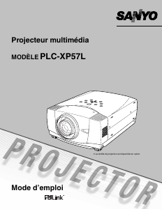 Mode d’emploi Sanyo PLC-XP57L Projecteur