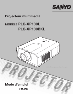 Mode d’emploi Sanyo PLC-XP100L Projecteur