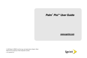 Bruksanvisning Palm Pixi (Sprint) Mobiltelefon