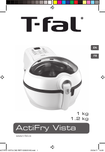 Mode d’emploi Tefal GH840050 ActiFry Vista Friteuse