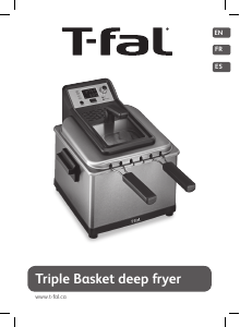 Manual de uso Tefal FR50AD50 Triple Basket Freidora