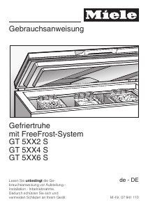 Bedienungsanleitung Miele GT 5236 S Gefrierschrank