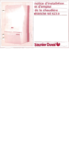 Mode d’emploi Saunier Duval sd 623 a Chaudière à gaz