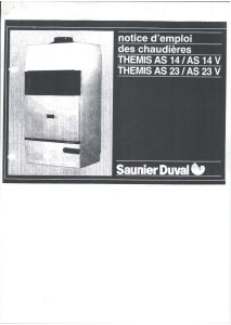 Mode d’emploi Saunier Duval Themis AS 14 V Chaudière à gaz