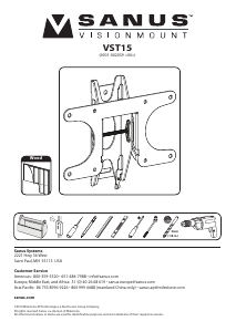 説明書 Sanus VST15 ウォールマウント