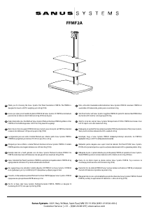 Handleiding Sanus FFMF2A TV meubel