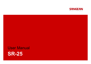 Handleiding Sangean SR-25 Radio