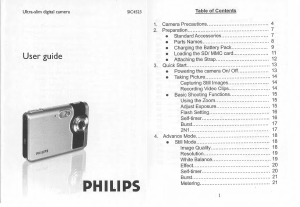 Manual Philips SIC4523 Digital Camera