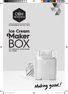 Manual OBH Nordica Box Ice Cream Machine