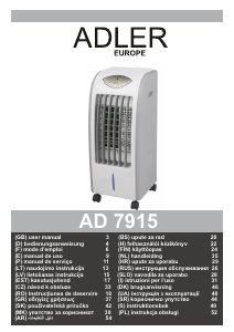 Priručnik Adler AD 7915 Klimatizacijski uređaj