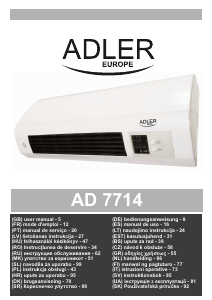 Manuál Adler AD 7714 Topení