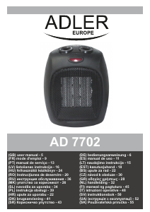 Manual Adler AD 7702 Radiator