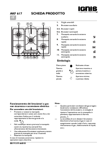 Manuale Ignis AKF 598/IX Piano cottura