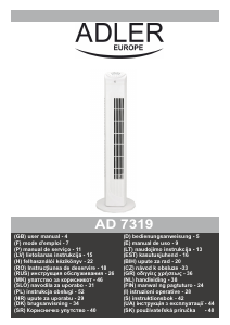 Manual de uso Adler AD 7319 Ventilador
