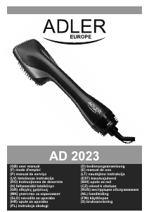 Manual Adler AD 2023 Secador de cabelo