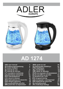 Priručnik Adler AD 1274 Čajnik