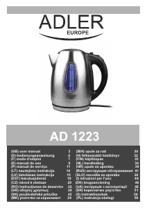 Manual Adler AD 1223 Kettle