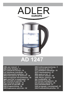 Instrukcja Adler AD 1247 Czajnik