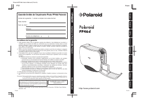 Mode d’emploi Polaroid PP46d Imprimante photo