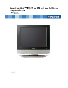 Mode d’emploi Polaroid FXM-1511C Téléviseur LCD