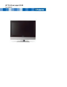Mode d’emploi Polaroid TLA-04641C Téléviseur LCD