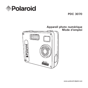 Mode d’emploi Polaroid PDC 3070 Appareil photo numérique