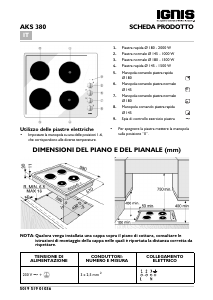 Manuale Ignis AKS 380/IX Piano cottura