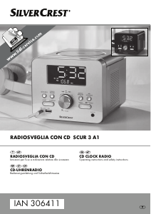 Bedienungsanleitung SilverCrest SCUR 3 A1 Uhrenradio