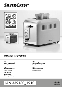 Bedienungsanleitung SilverCrest IAN 339180 Toaster