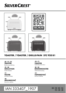 Manual SilverCrest IAN 333407 Toaster