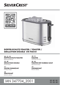 Manual SilverCrest STE 950 B1 Toaster