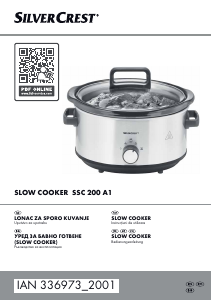Bedienungsanleitung SilverCrest IAN 336973 Slow cooker