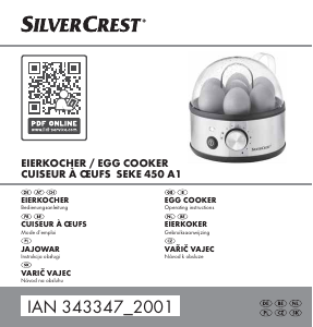 Návod SilverCrest SEKE 450 A1 Varič vajec