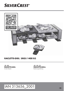 Mode d’emploi SilverCrest IAN 313656 Gril raclette