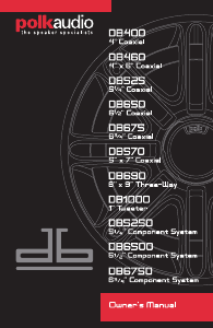 Manuale Polk Audio DB400 Altoparlante